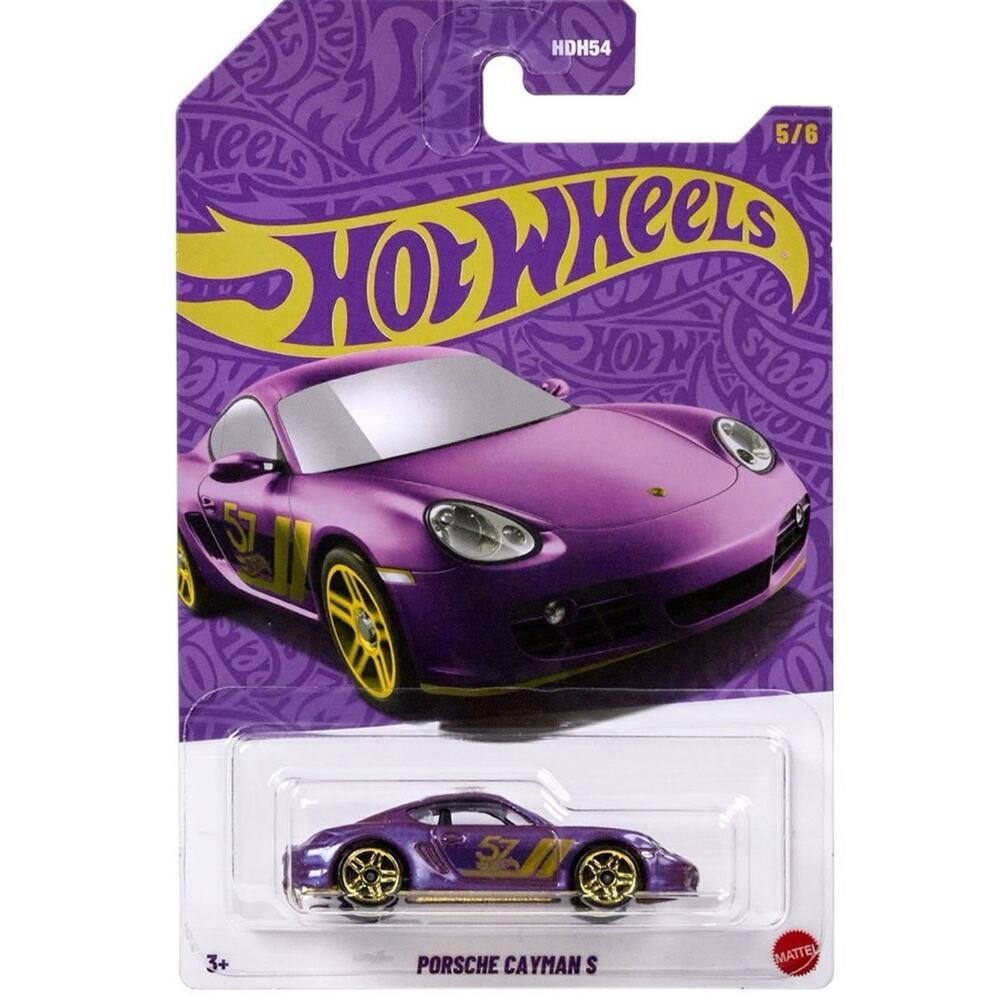 NIB! Hot Wheels 57th Anniversary Pearl & Chrome Porsche Cayman S